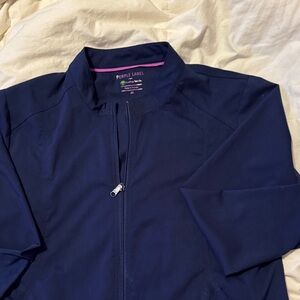 Women's Navy scrub jacket